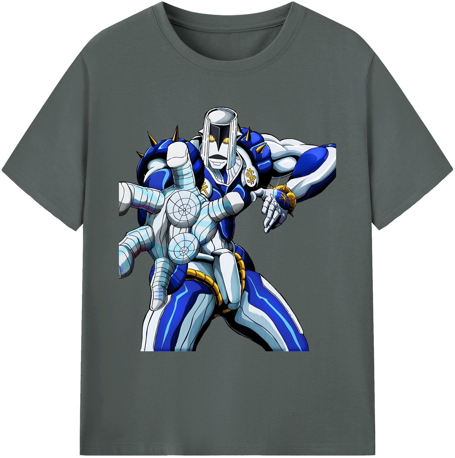 （画像用） ジョジョの奇妙な冒険 虹村億泰 にじむら おくやす JoJo's Bizarre Adventure Nijimura Okuyasu 綿100％ メンズ半袖Tシャツ｜肌触りやわらか＆通気性